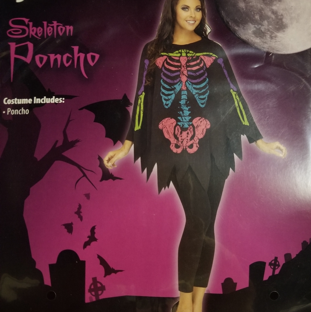 Skeleton poncho